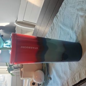 Starbucks red and blue tumbler